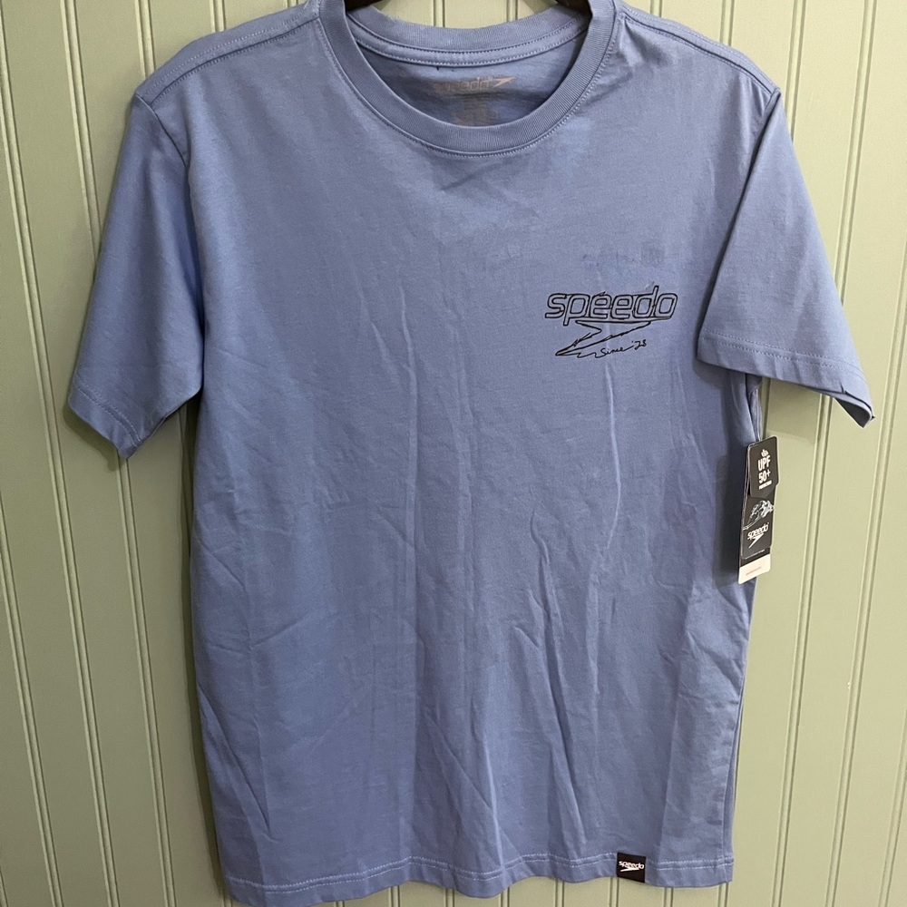 Men's Speedo Short Sleeve UPF 50+ Vibe Graphic T-Shirt Size Small NWT
